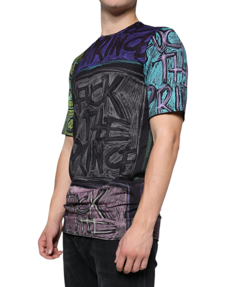 Dolce &amp; Gabbana Sample Sale Dolce &amp; Gabbana Multicolor Graphic Print Cotton T-shirt - | Designer outlet