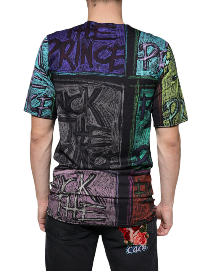 Dolce &amp; Gabbana Sample Sale Dolce &amp; Gabbana Multicolor Graphic Print Cotton T-shirt - | Designer outlet