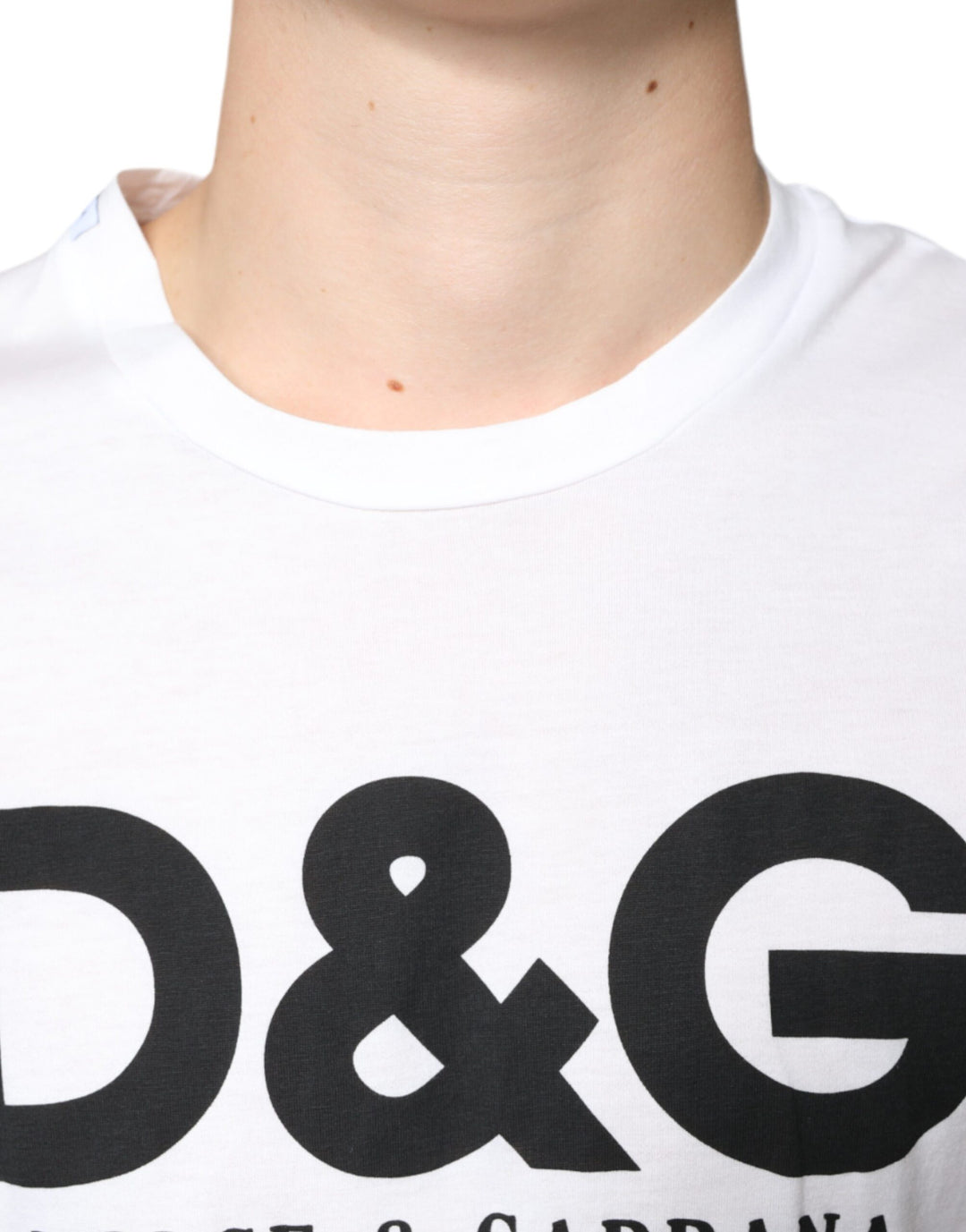 Dolce &amp; Gabbana Sample Sale Dolce &amp; Gabbana White Cotton DG Logo Print Casual T-shirt - | Designer outlet
