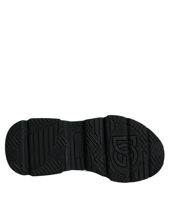 Dolce &amp; Gabbana Sample Sale Dolce &amp; Gabbana White Black Logo Plaque Daymaster Sneakers Shoes - | Designer outlet