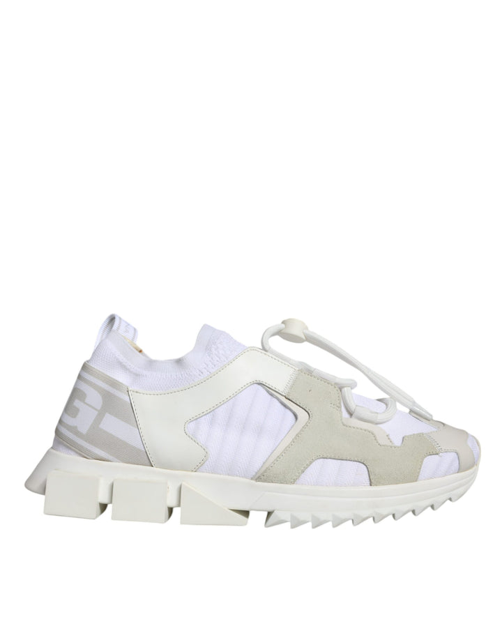 Dolce &amp; Gabbana Sample Sale Dolce &amp; Gabbana White Mesh Sorrento Trekking Sneakers Shoes - | Designer outlet