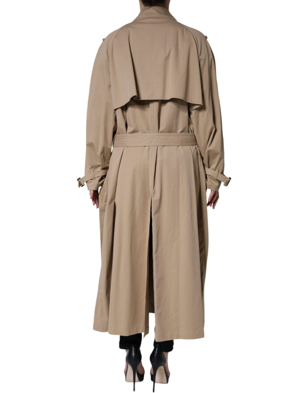 Dolce & Gabbana - Dolce & Gabbana Khaki Double Breasted Trench Coat Jacket - JKT3802 - 40 - Ask Me Wear