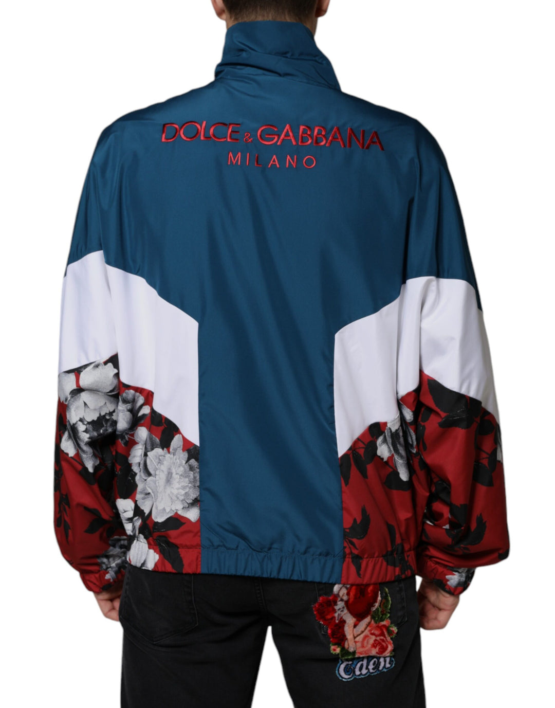 Dolce & Gabbana - Dolce & Gabbana Multicolor Polyester Full Zip Jacket - JKT41259 - 56 - Ask Me Wear