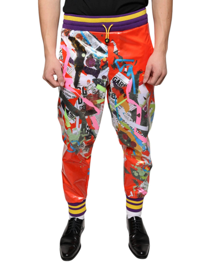 Dolce &amp; Gabbana Multicolor Printed Jogger Sweatpants Pants by Dolce &amp; Gabbana outlet now on sale