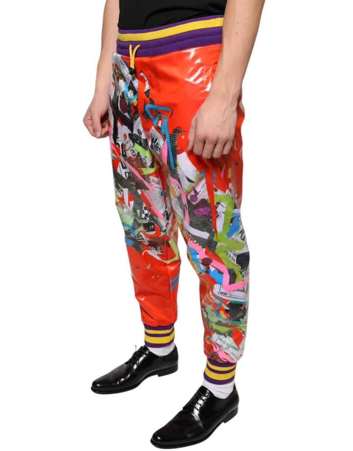 Dolce &amp; Gabbana Multicolor Printed Jogger Sweatpants Pants by Dolce &amp; Gabbana outlet now on sale