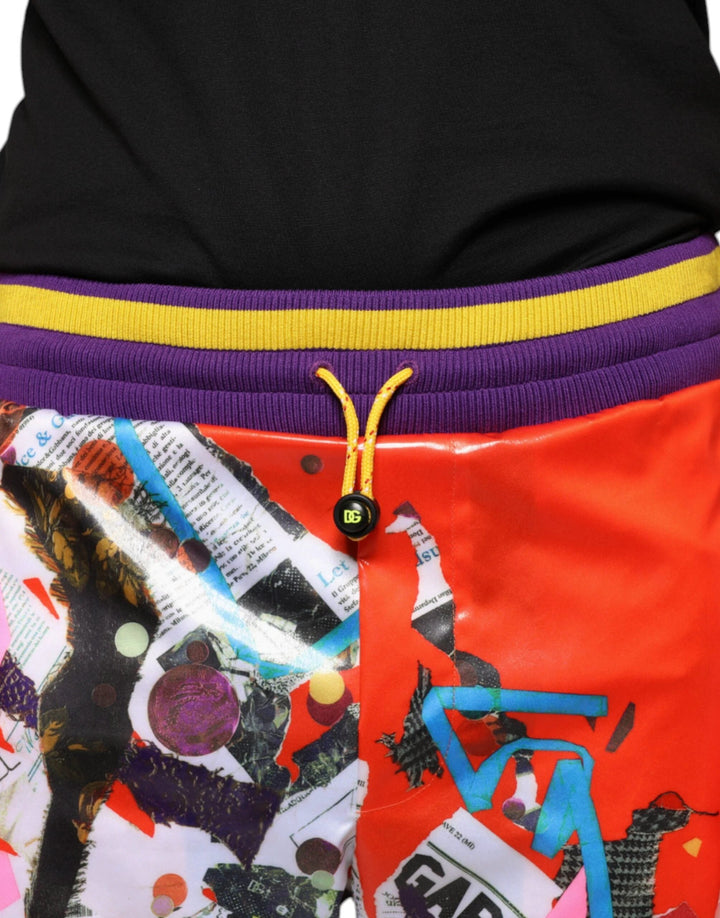 Dolce &amp; Gabbana Multicolor Printed Jogger Sweatpants Pants by Dolce &amp; Gabbana outlet now on sale