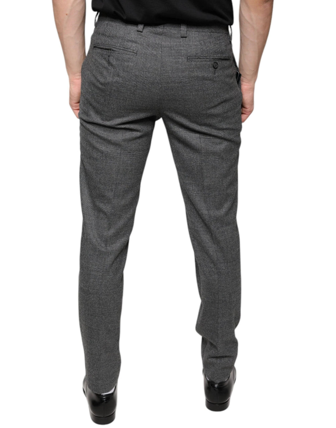Dolce &amp; Gabbana Gray Check Tartan Wool Skinny Pants by Dolce &amp; Gabbana outlet now on sale