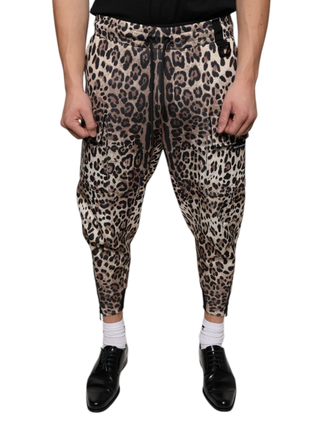 Dolce &amp; Gabbana Brown Leopard Polyester Jogger Pants by Dolce &amp; Gabbana outlet now on sale