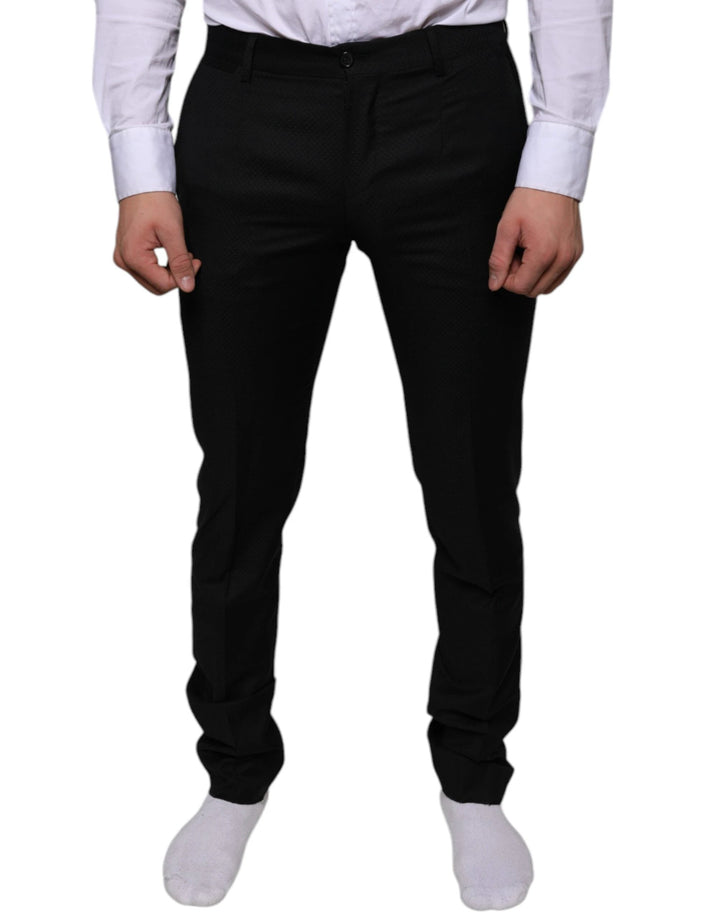 Dolce &amp; Gabbana Sample Sale Dolce &amp; Gabbana Black Wool Skinny Dress Formal Pants - | Designer outlet