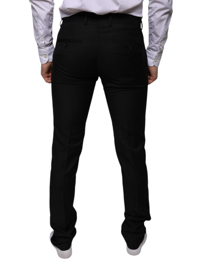 Dolce &amp; Gabbana Sample Sale Dolce &amp; Gabbana Black Wool Skinny Dress Formal Pants - | Designer outlet