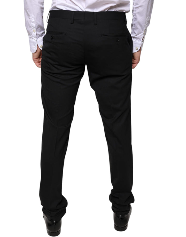 Dolce &amp; Gabbana Sample Sale Dolce &amp; Gabbana Black Wool Skinny Dress Formal Pants - | Designer outlet