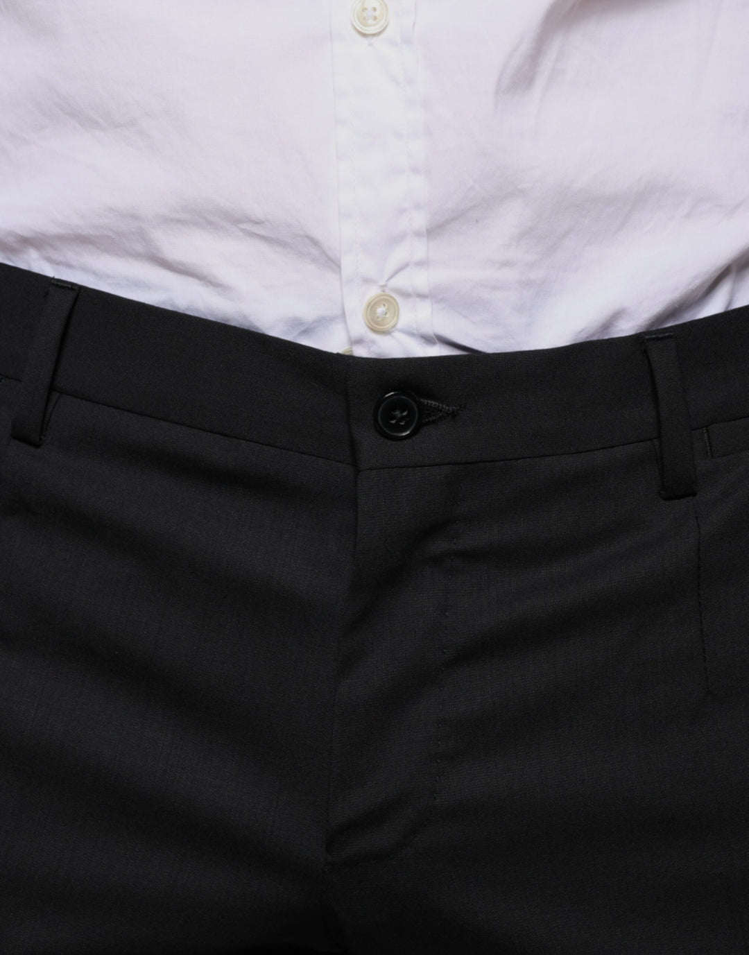 Dolce &amp; Gabbana Sample Sale Dolce &amp; Gabbana Black Wool Skinny Dress Formal Pants - | Designer outlet