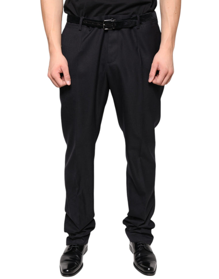 Dolce &amp; Gabbana Sample Sale Dolce &amp; Gabbana Black Wool Skinny Dress Formal Pants - | Designer outlet