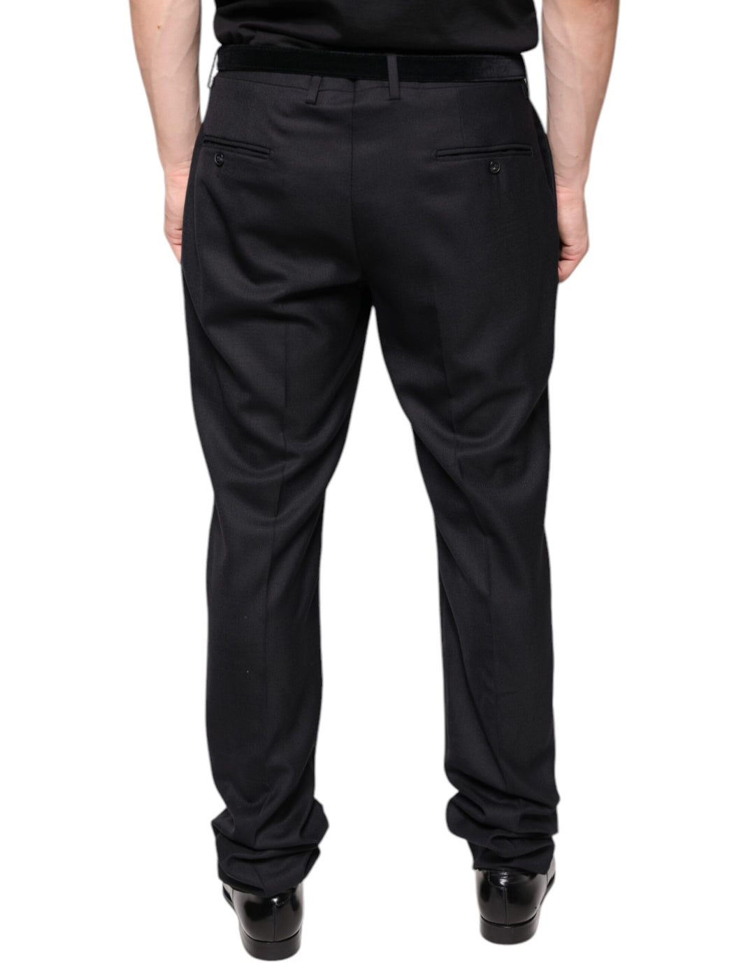 Dolce &amp; Gabbana Sample Sale Dolce &amp; Gabbana Black Wool Skinny Dress Formal Pants - | Designer outlet