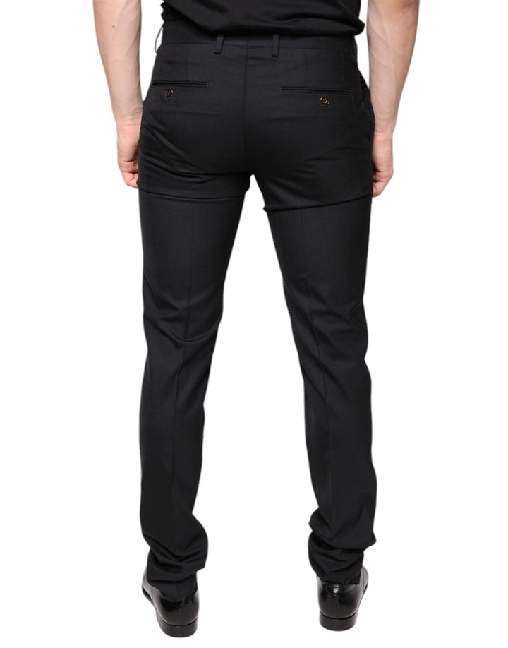 Dolce &amp; Gabbana Sample Sale Dolce &amp; Gabbana Black Wool Skinny Men Dress Pants - | Designer outlet