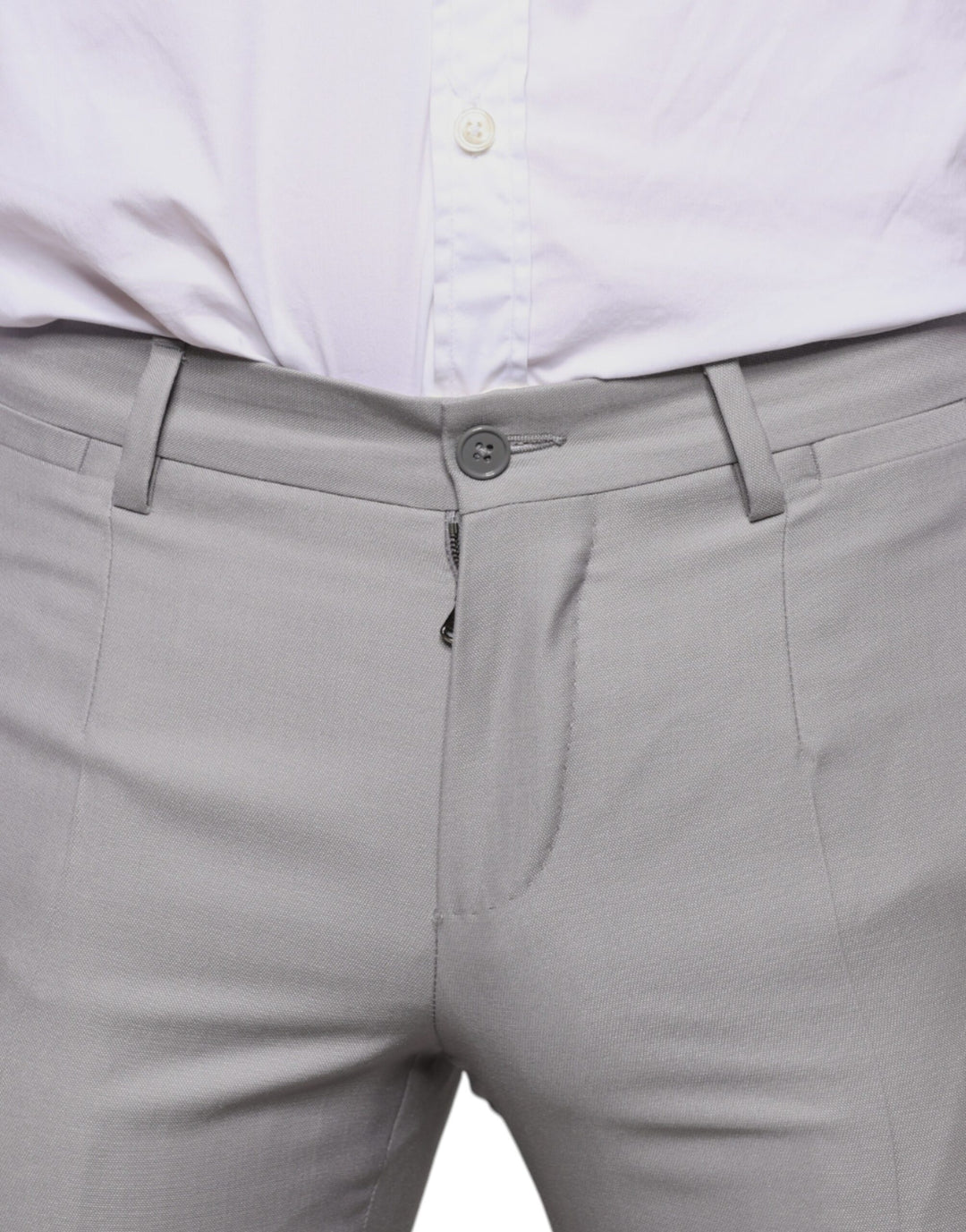 Dolce &amp; Gabbana Sample Sale Dolce &amp; Gabbana Light Gray Wool Dress Pants - | Designer outlet