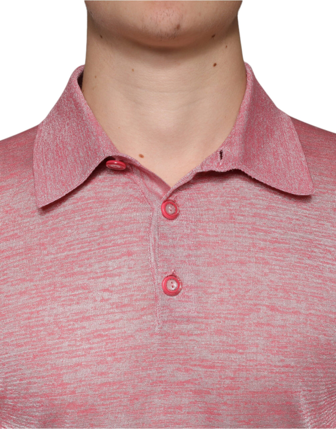 Dolce &amp; Gabbana Sample Sale Dolce &amp; Gabbana Pink Polyester Long Sleeve Men Polo T-shirt - | Designer outlet