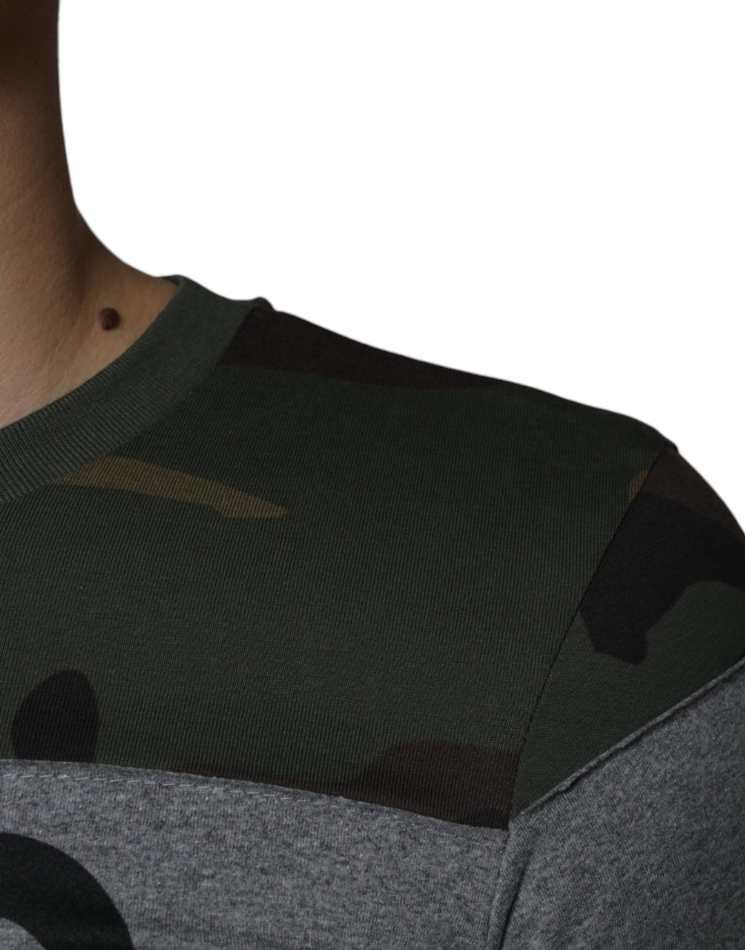 Dolce &amp; Gabbana Sample Sale Dolce &amp; Gabbana Multicolor Camouflage Cotton Crew Neck T-shirt - | Designer outlet
