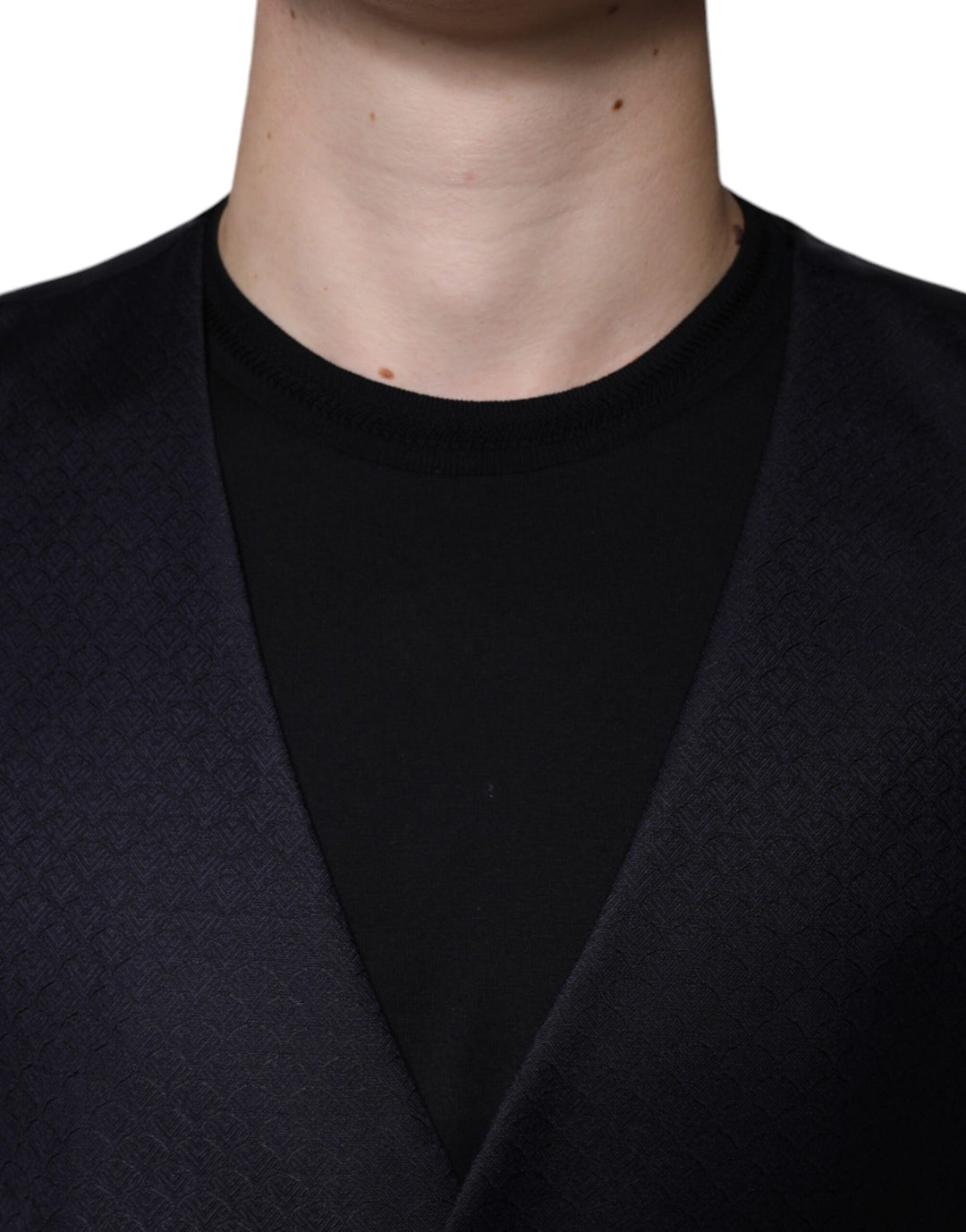 Dolce &amp; Gabbana Sample Sale Dolce &amp; Gabbana Black Wool Waistcoat Dress Formal Vest - | Designer outlet