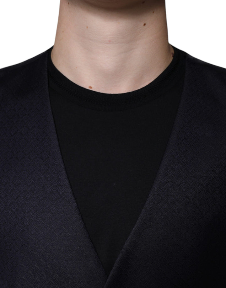 Dolce &amp; Gabbana Sample Sale Dolce &amp; Gabbana Black Wool Waistcoat Dress Formal Vest - | Designer outlet