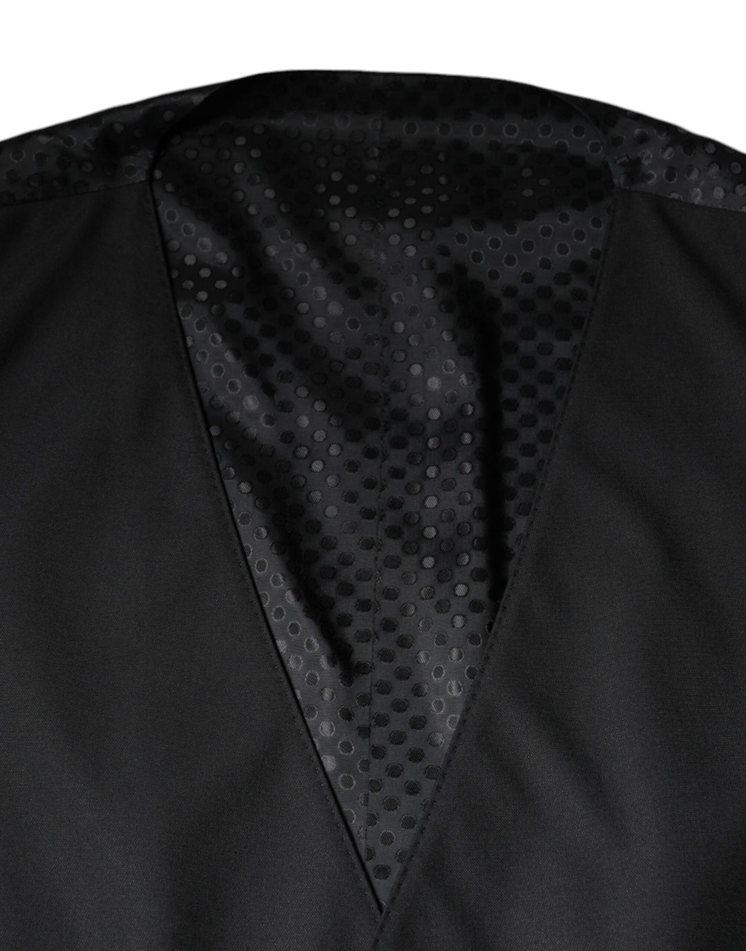 Dolce &amp; Gabbana Sample Sale Dolce &amp; Gabbana Black Wool Waistcoat Dress Formal Vest - | Designer outlet