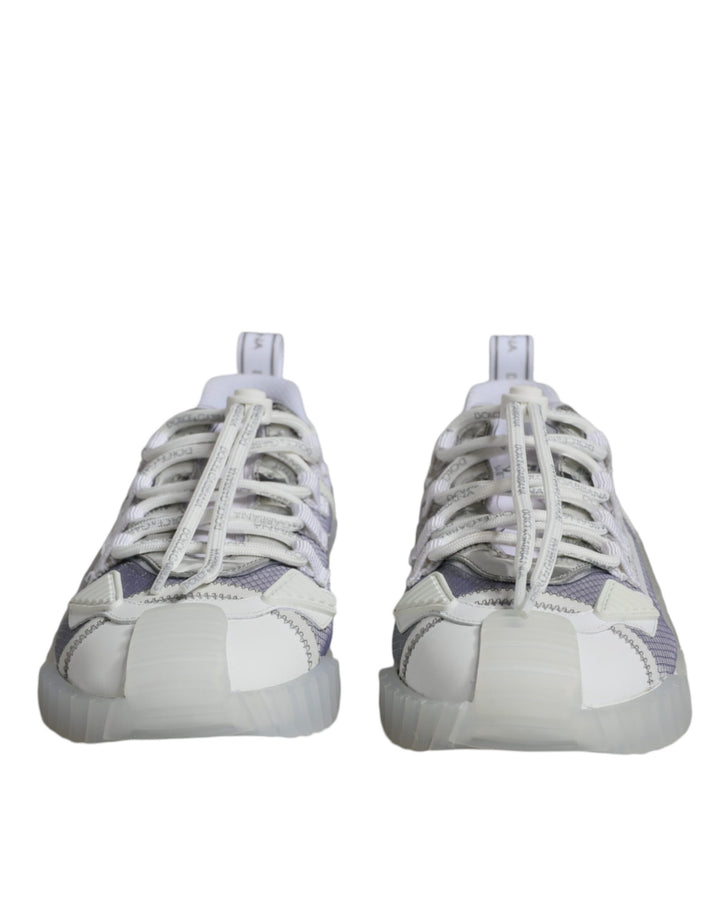 Dolce &amp; Gabbana Sample Sale Dolce &amp; Gabbana White Silver Low Top NS1 Sneakers Shoes - | Designer outlet