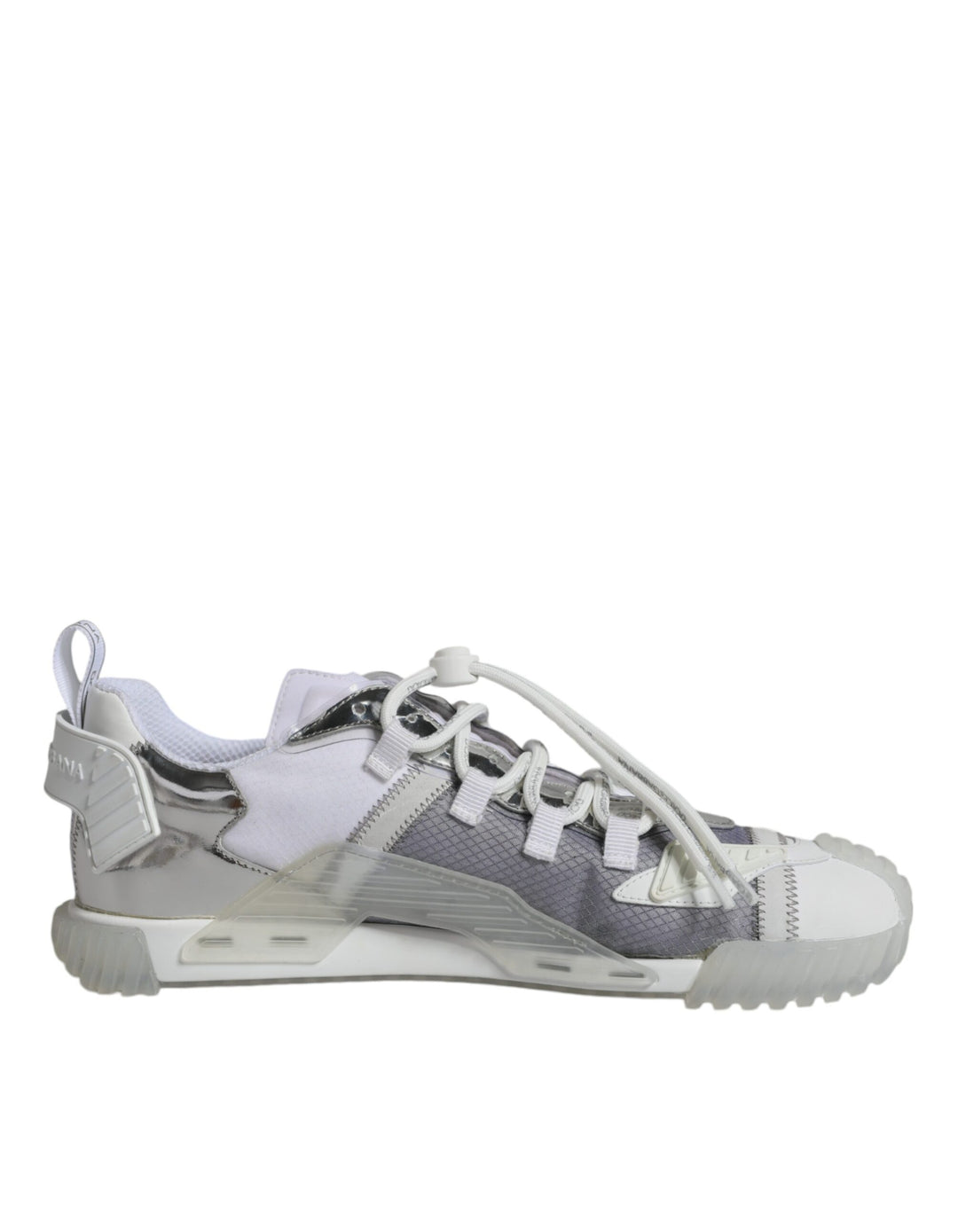 Dolce &amp; Gabbana Sample Sale Dolce &amp; Gabbana White Silver Low Top NS1 Sneakers Shoes - | Designer outlet