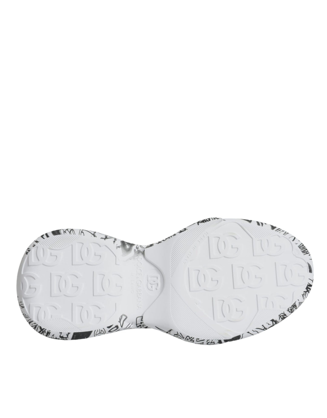 Dolce &amp; Gabbana Sample Sale Dolce &amp; Gabbana White Black Graffiti Daymaster Sneakers Shoes - | Designer outlet