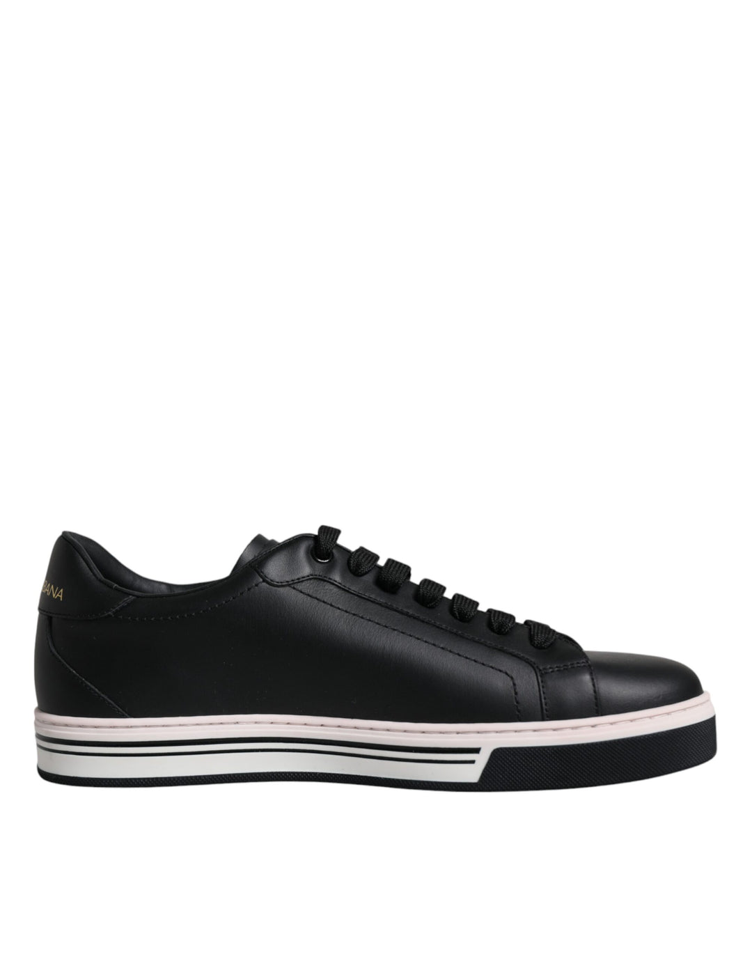 Dolce &amp; Gabbana Black Leather Low Top Men Sneakers Shoes by Dolce &amp; Gabbana outlet now on sale