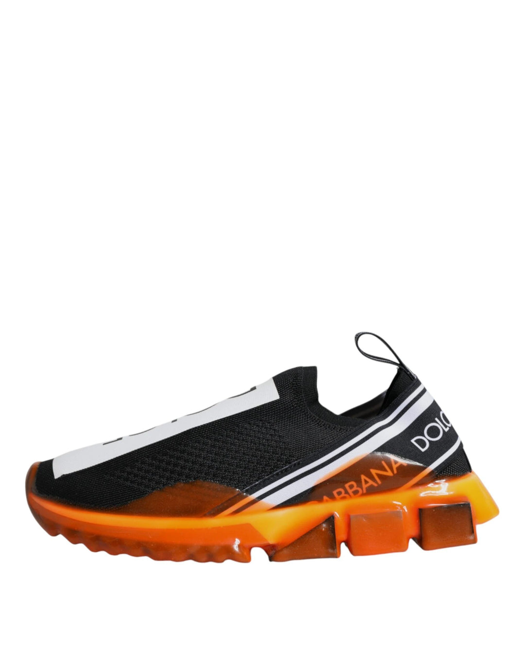 Dolce &amp; Gabbana Sample Sale Dolce &amp; Gabbana Black Orange Sorrento Slip On Sneakers Shoes - | Designer outlet