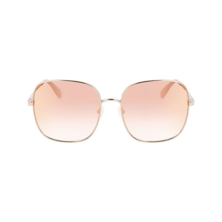 Longchamp Gold Metal Sunglasses