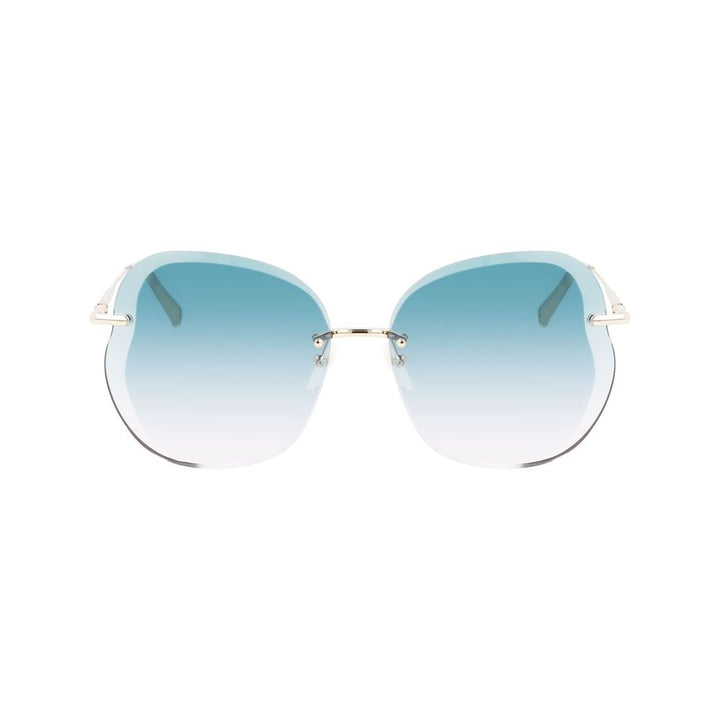 Longchamp Gold Metal Sunglasses