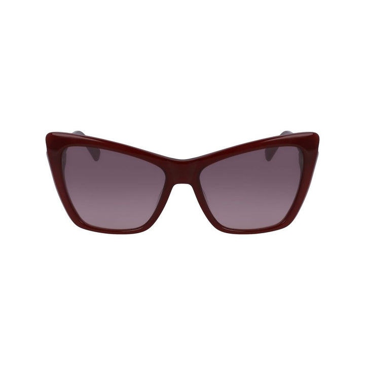 Longchamp Red Acetate Sunglasses