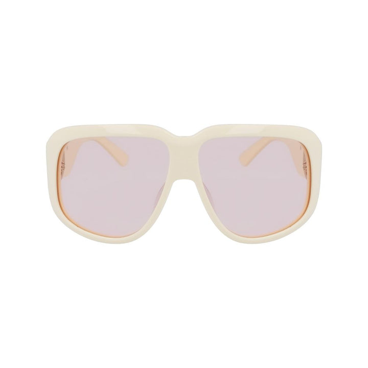 Longchamp White Acetate Sunglasses