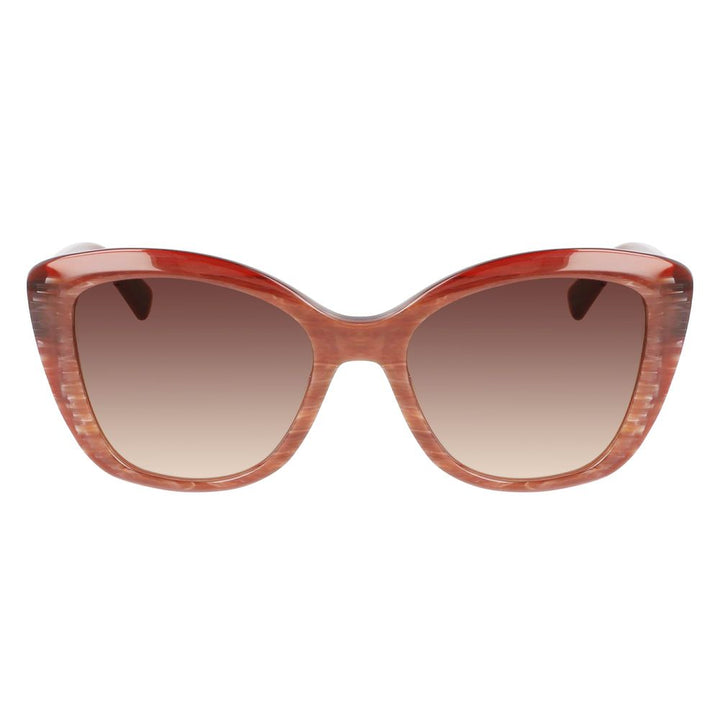 Longchamp Red Acetate Sunglasses