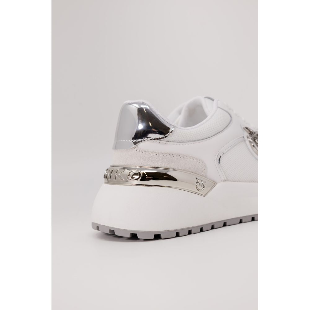 PINKO White Leather Sneaker