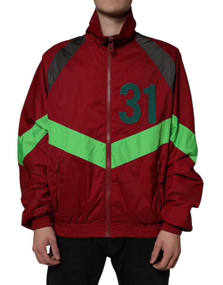 Dolce &amp; Gabbana Multicolor Nylon Full Zip Windbreaker Jacket by Dolce &amp; Gabbana outlet now on sale