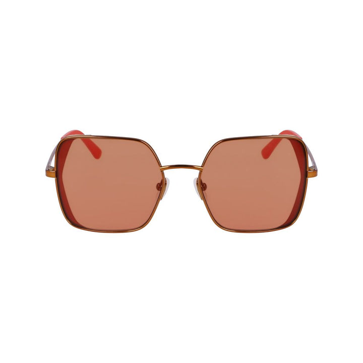 Karl Lagerfeld Orange Metal Sunglasses