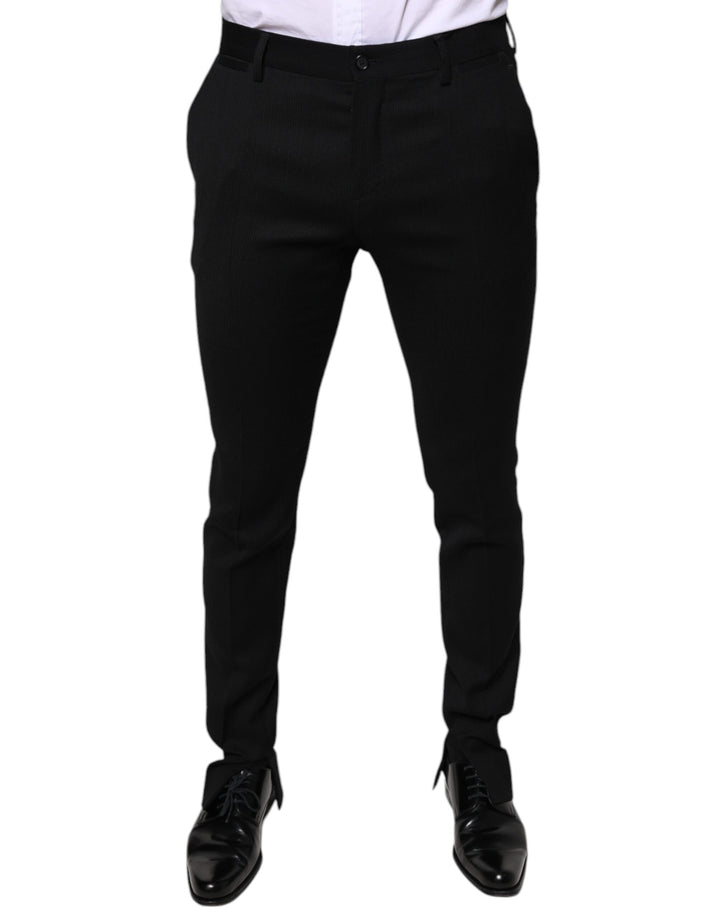 Dolce &amp; Gabbana Sample Sale Dolce &amp; Gabbana Black Wool Skinny Formal Dress Pants - | Designer outlet