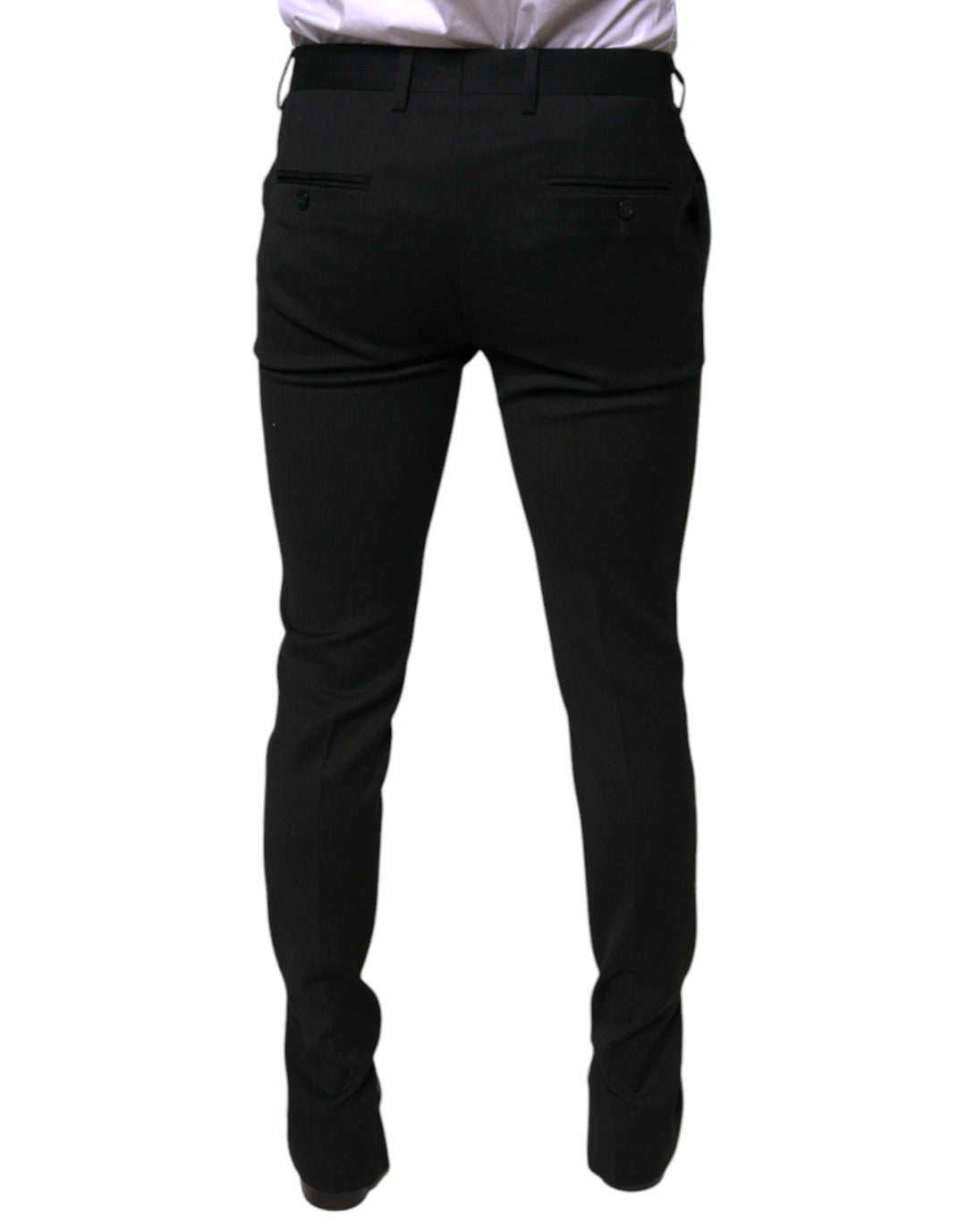 Dolce &amp; Gabbana Sample Sale Dolce &amp; Gabbana Black Wool Skinny Formal Dress Pants - | Designer outlet