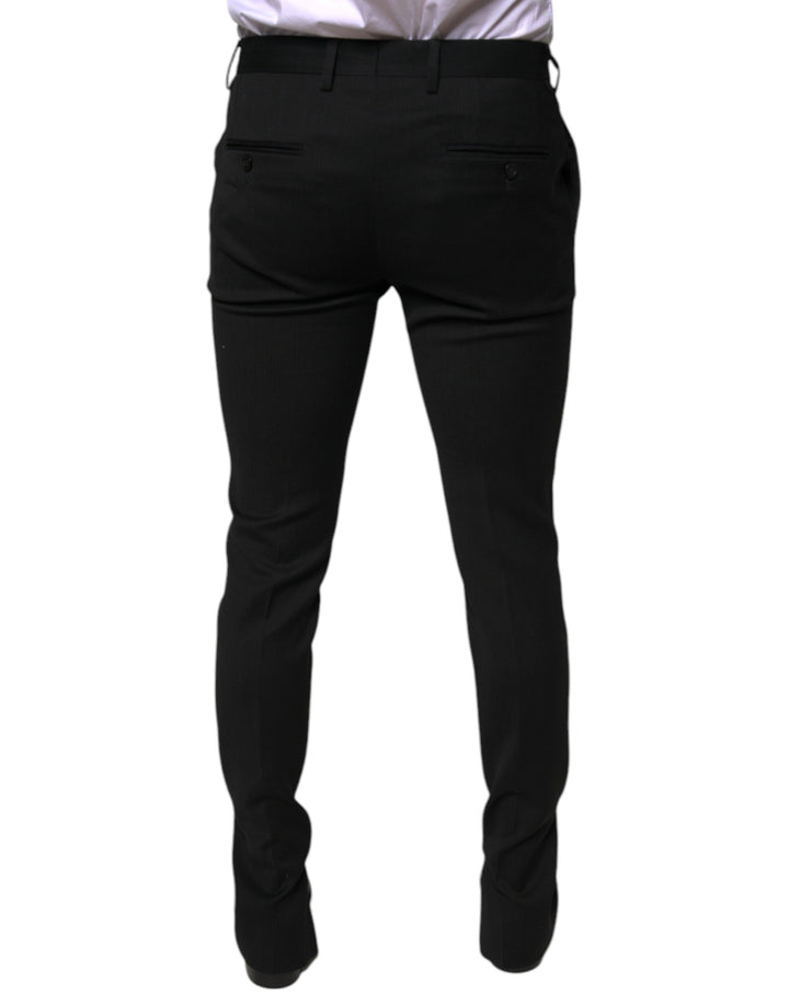 Dolce &amp; Gabbana Sample Sale Dolce &amp; Gabbana Black Wool Skinny Formal Dress Pants - | Designer outlet