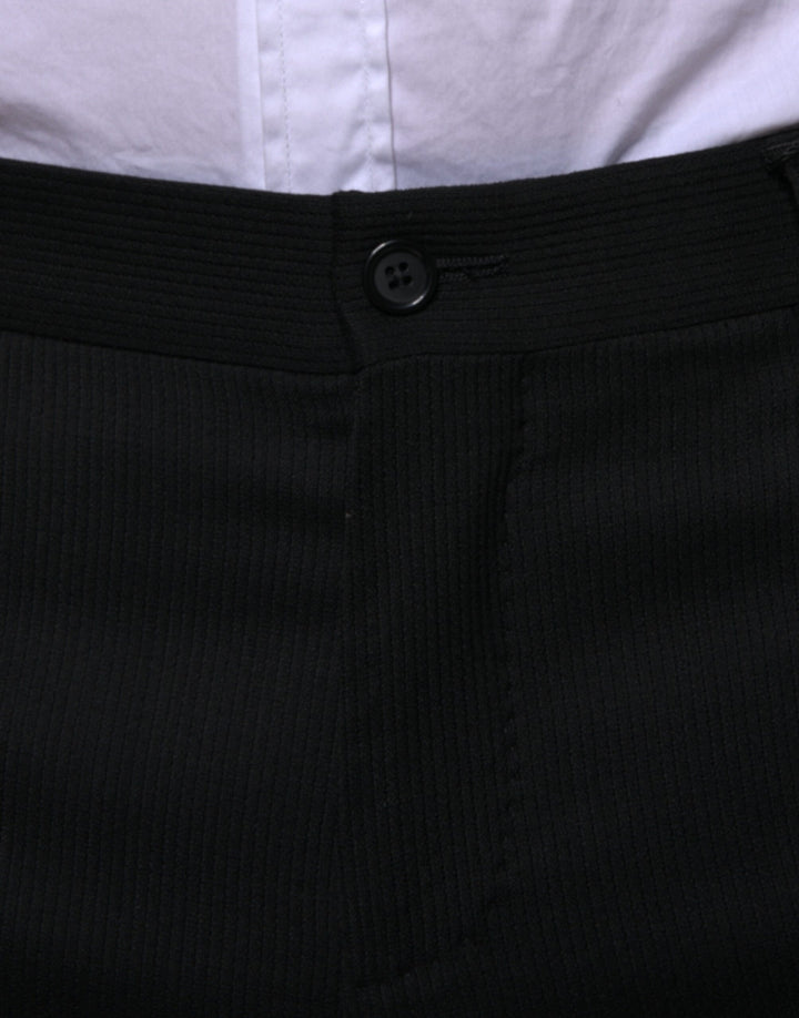 Dolce &amp; Gabbana Sample Sale Dolce &amp; Gabbana Black Wool Skinny Formal Dress Pants - | Designer outlet