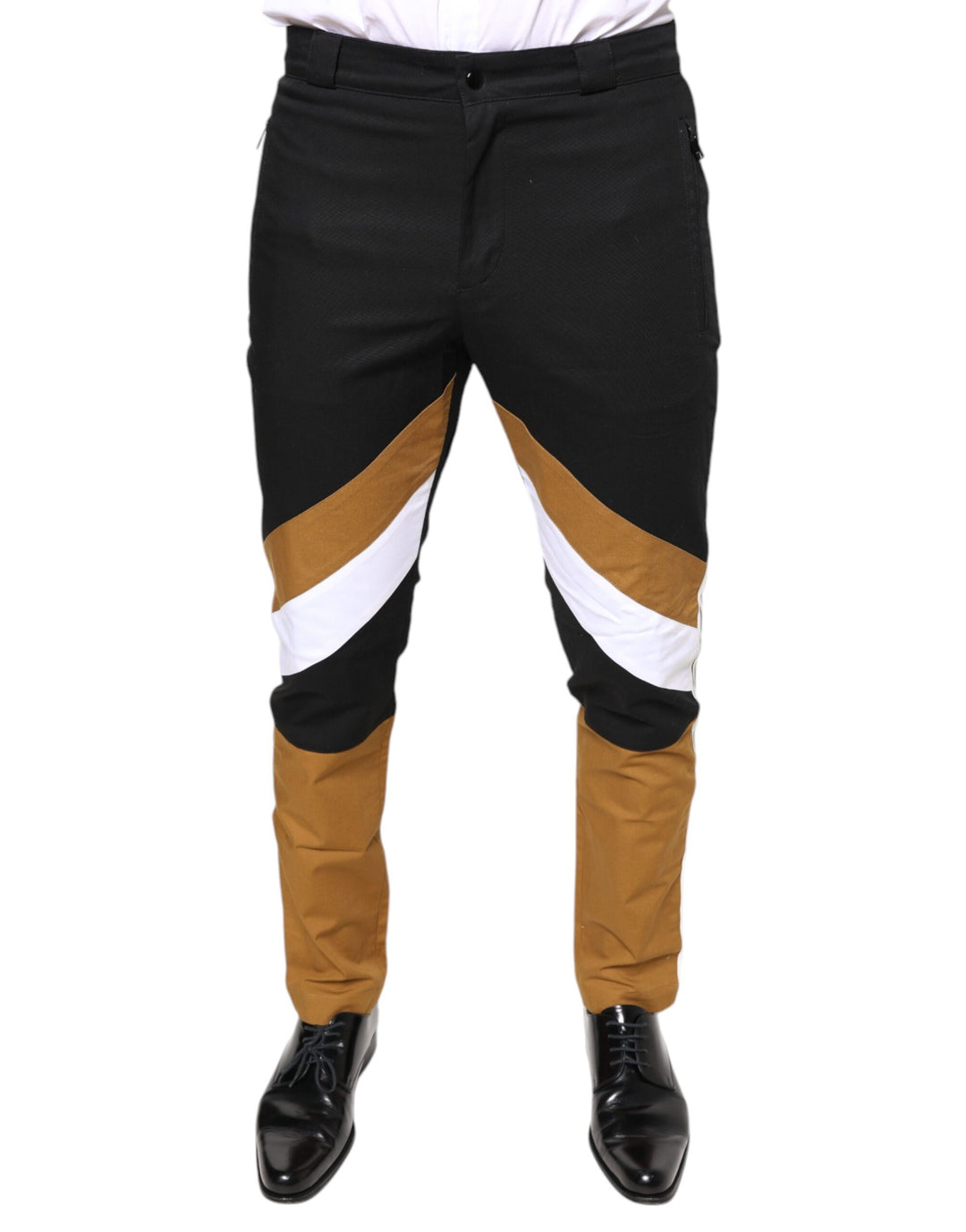 Dolce &amp; Gabbana Sample Sale Dolce &amp; Gabbana Multicolor Stripe Skinny Cotton Pants - | Designer outlet