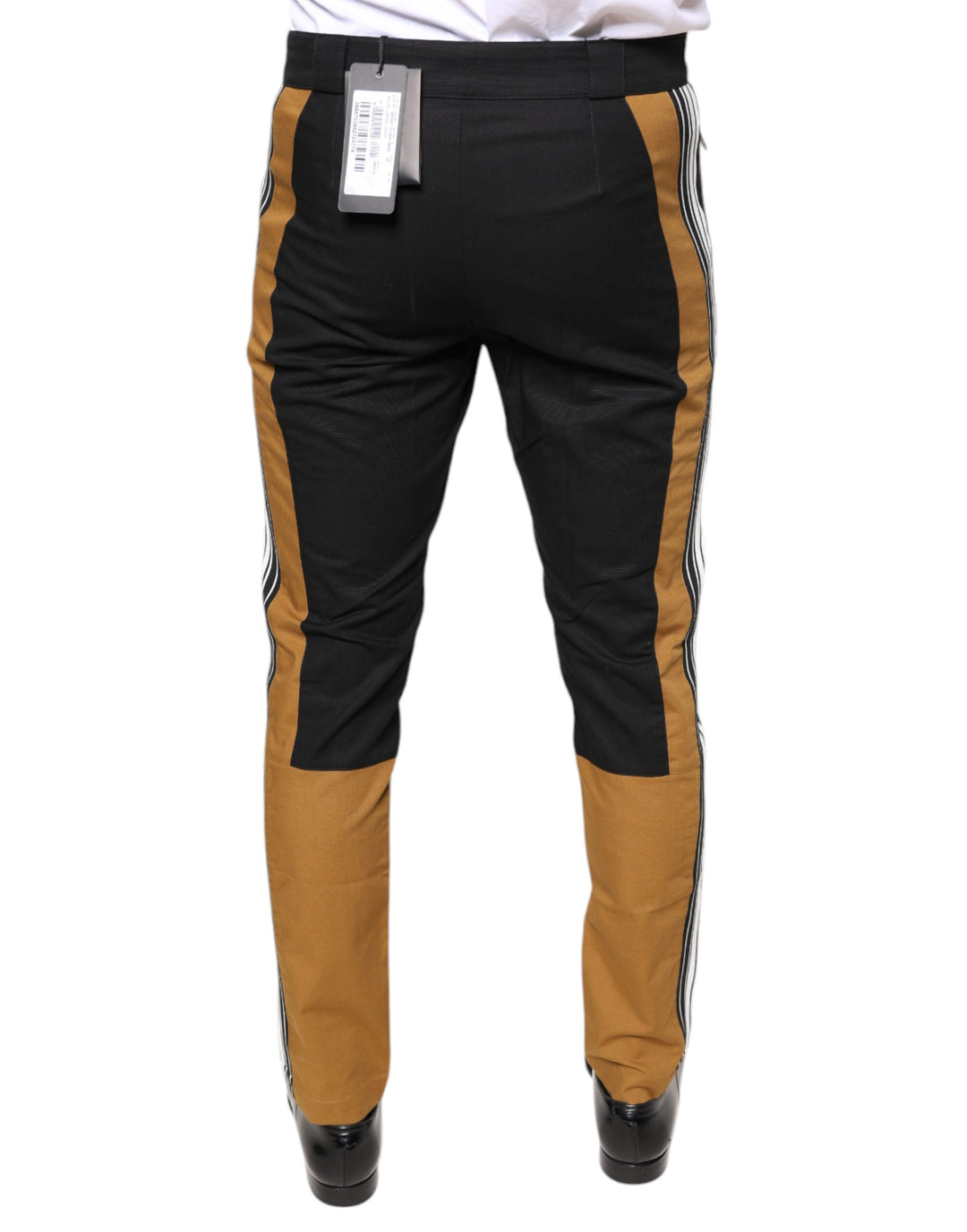 Dolce &amp; Gabbana Sample Sale Dolce &amp; Gabbana Multicolor Stripe Skinny Cotton Pants - | Designer outlet
