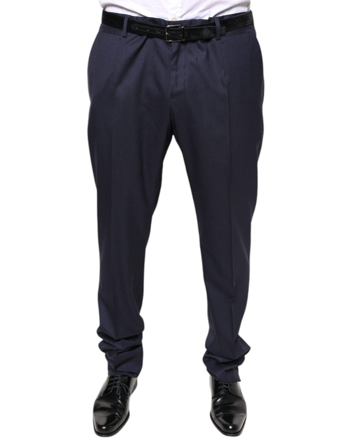 Dolce &amp; Gabbana Sample Sale Dolce &amp; Gabbana Blue Wool Skinny Formal Dress Pants - | Designer outlet