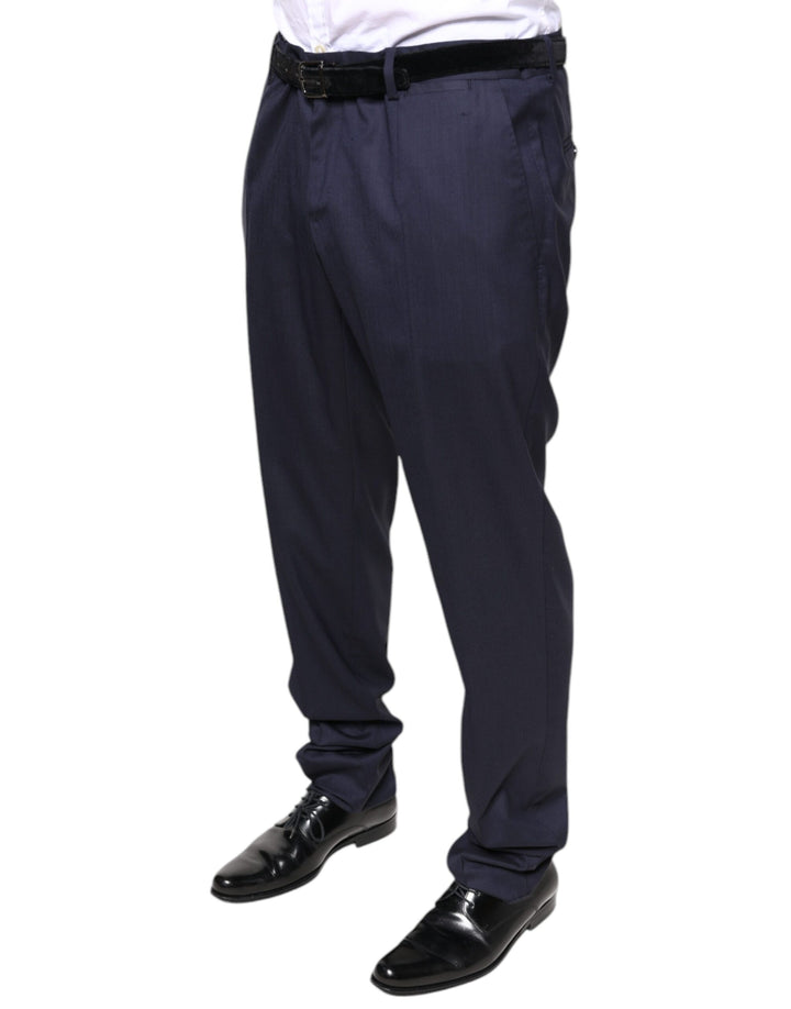 Dolce &amp; Gabbana Sample Sale Dolce &amp; Gabbana Blue Wool Skinny Formal Dress Pants - | Designer outlet