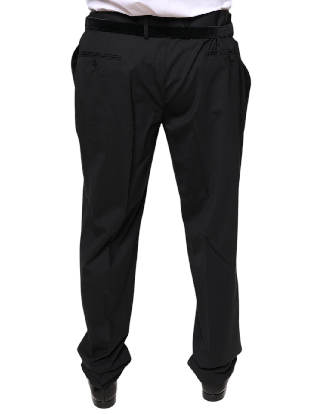 Dolce &amp; Gabbana Black Wool Men Formal Dress Pants by Dolce &amp; Gabbana outlet now on sale