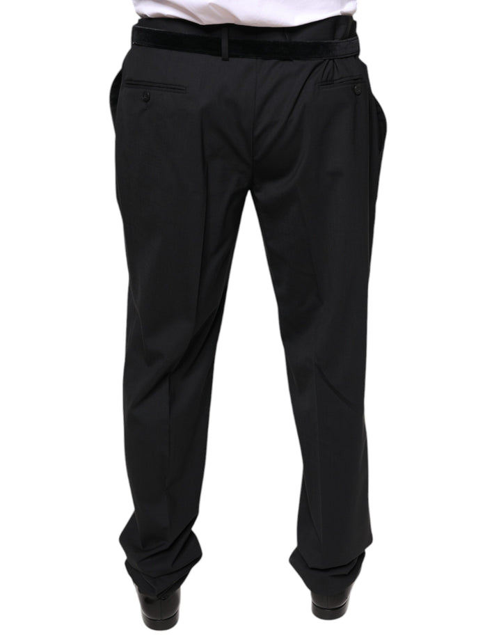 Dolce &amp; Gabbana Black Wool Men Formal Dress Pants by Dolce &amp; Gabbana outlet now on sale