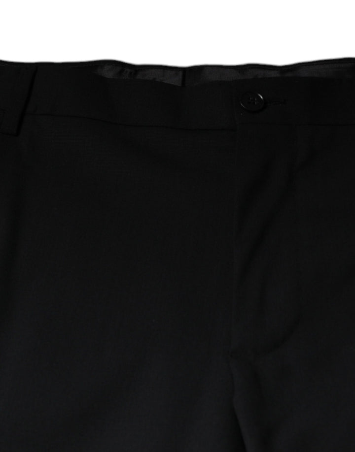 Dolce &amp; Gabbana Black Wool Men Formal Dress Pants by Dolce &amp; Gabbana outlet now on sale