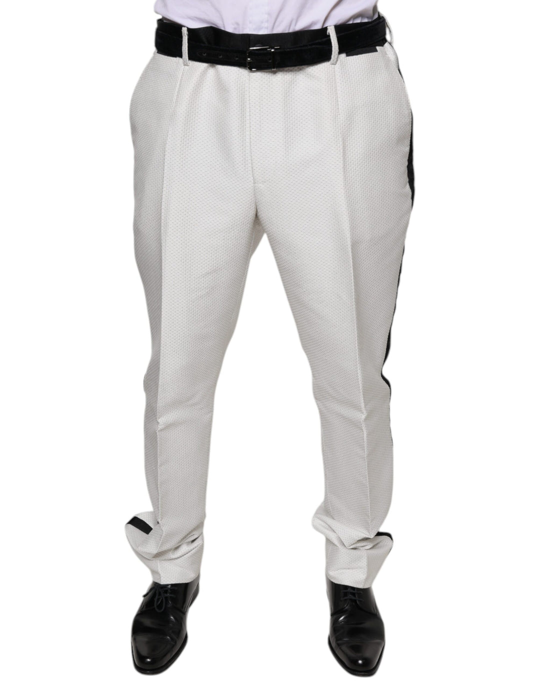 Dolce &amp; Gabbana White Polyester Formal Dress Pants by Dolce &amp; Gabbana outlet now on sale